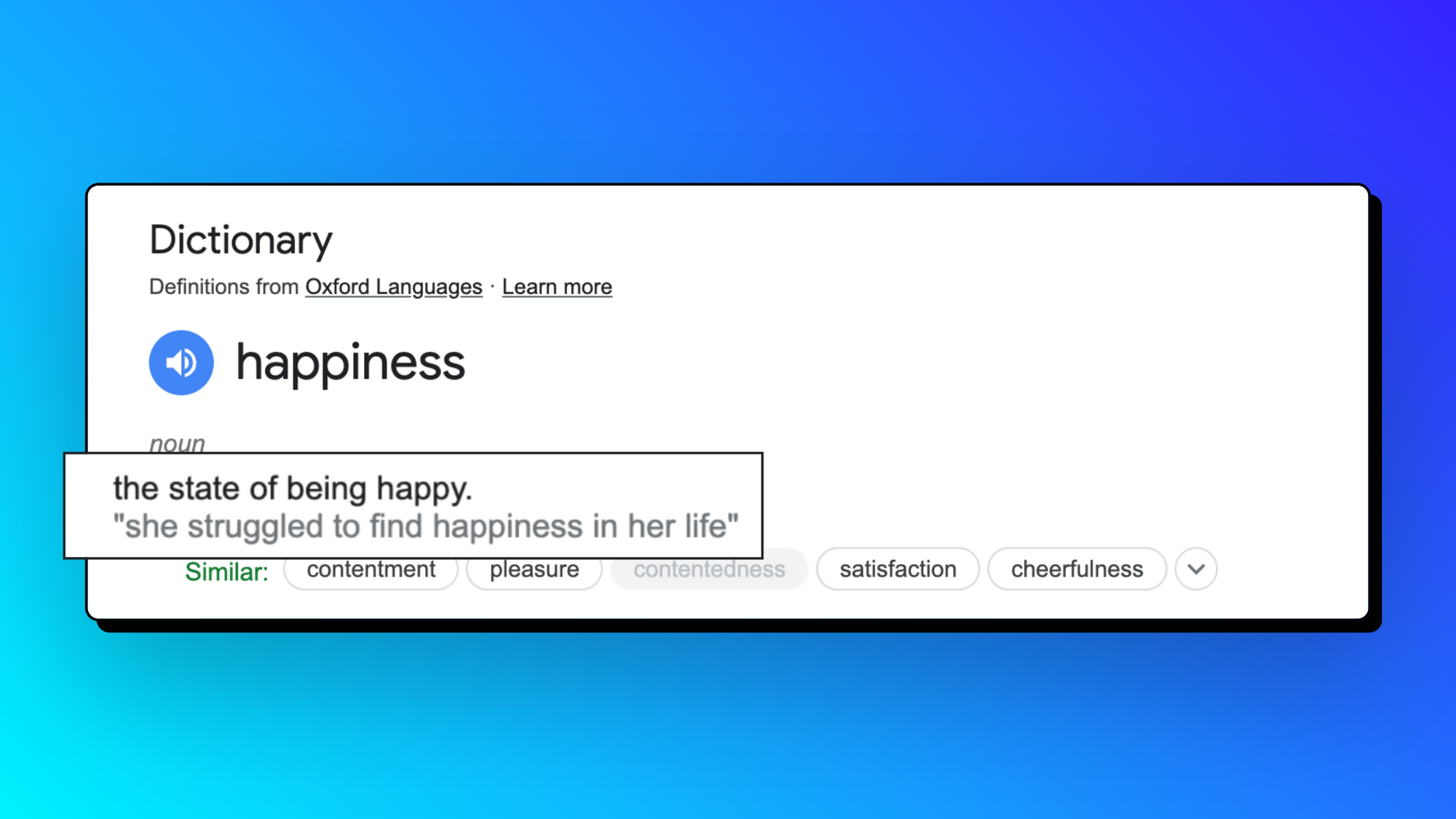 The Definition of Happiness Sucks