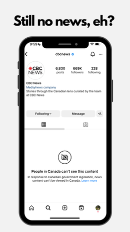 Breaking News: Meta's News Ban is Making Headlines Canada Can't See